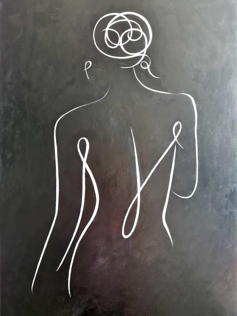 Shannon Art Silhouette - Female Body Line Art