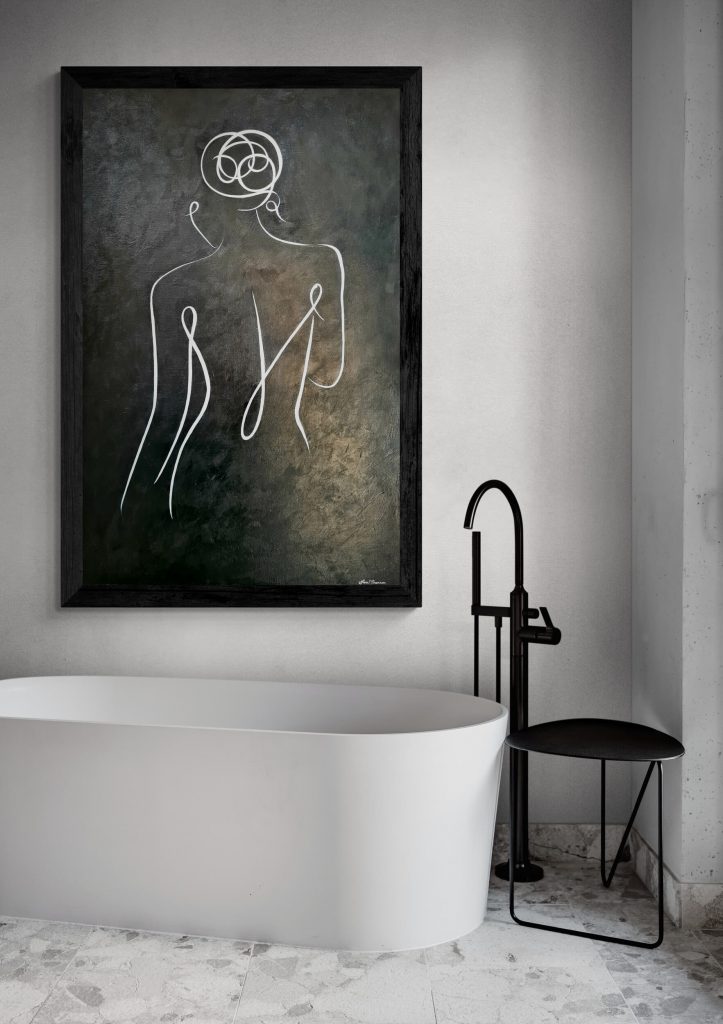 Shannon Art Silhouette - Female Body Line Art