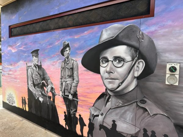 Shannon Art - Anzac Day Mural 2024 Rising Sun